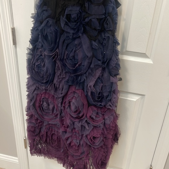 Marchesa Notte tea length dress size 6. Violet ombré bottom - Picture 2 of 3